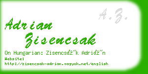adrian zisencsak business card